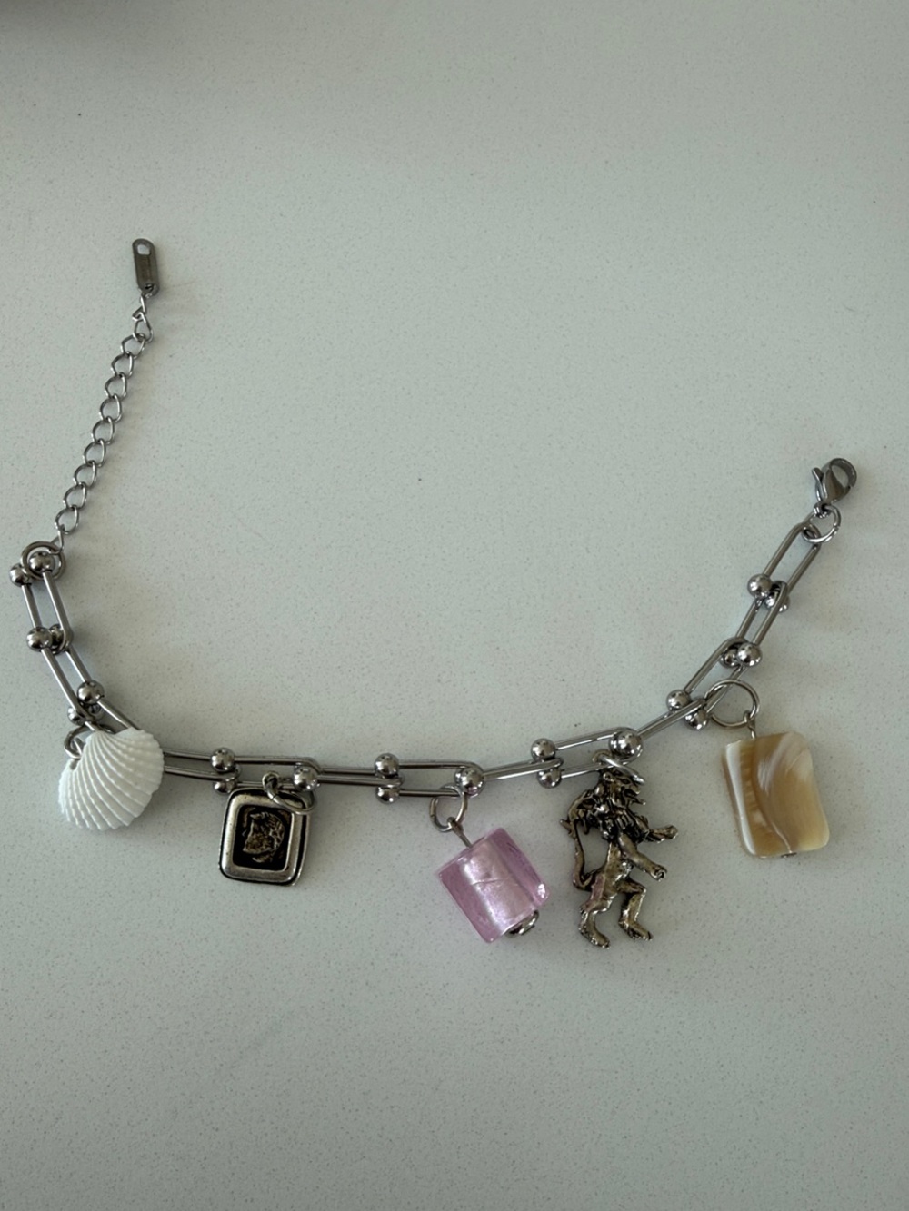 Stainless Steel Charm Bracelet